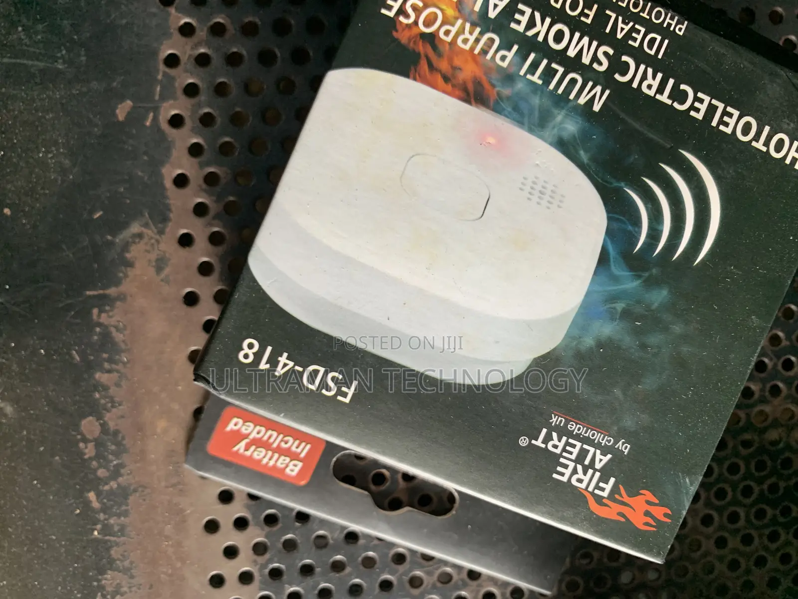 Wireless Battery Smoke Detector (Chloride Uk Fire Alert)