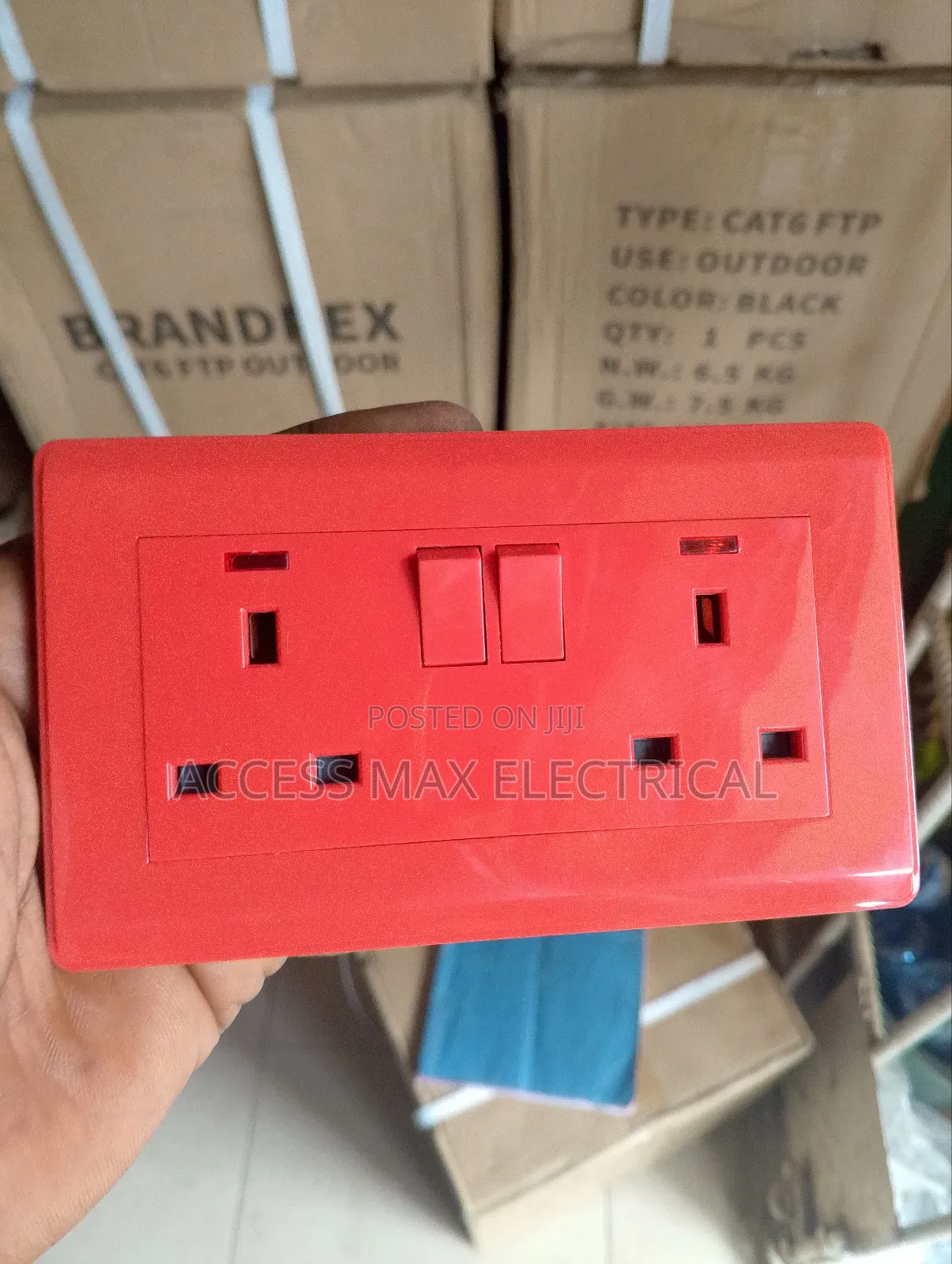 Red Double Socket