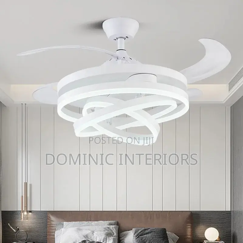 Ceiling Fan With Led Light and Remote Control