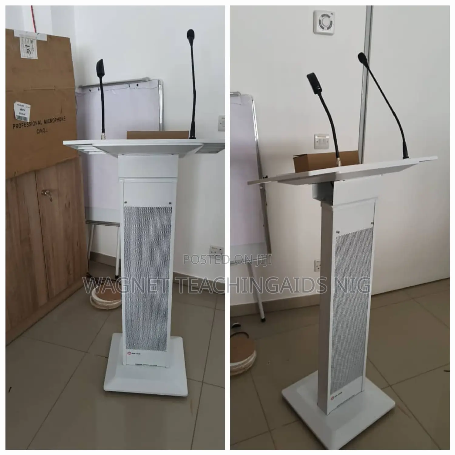 Column Lectern White Pulpit