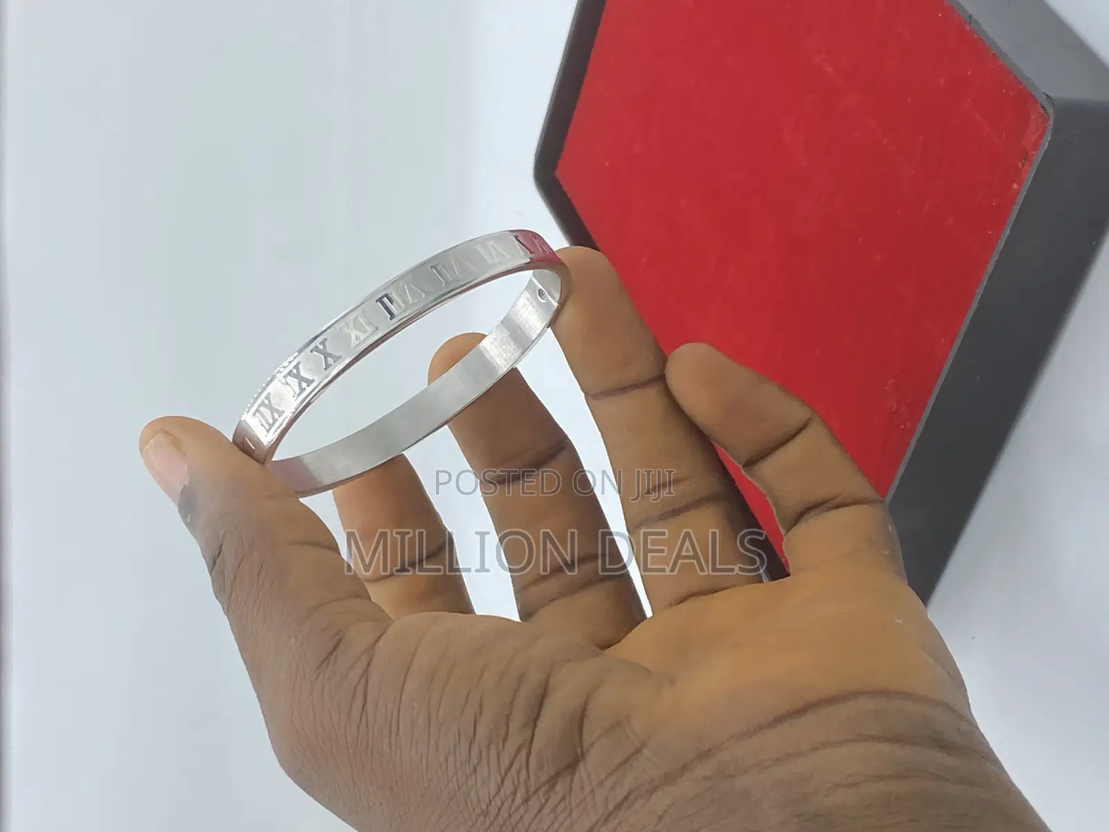 Steel Stylish Luxe Men’S Link Bracelet Silver