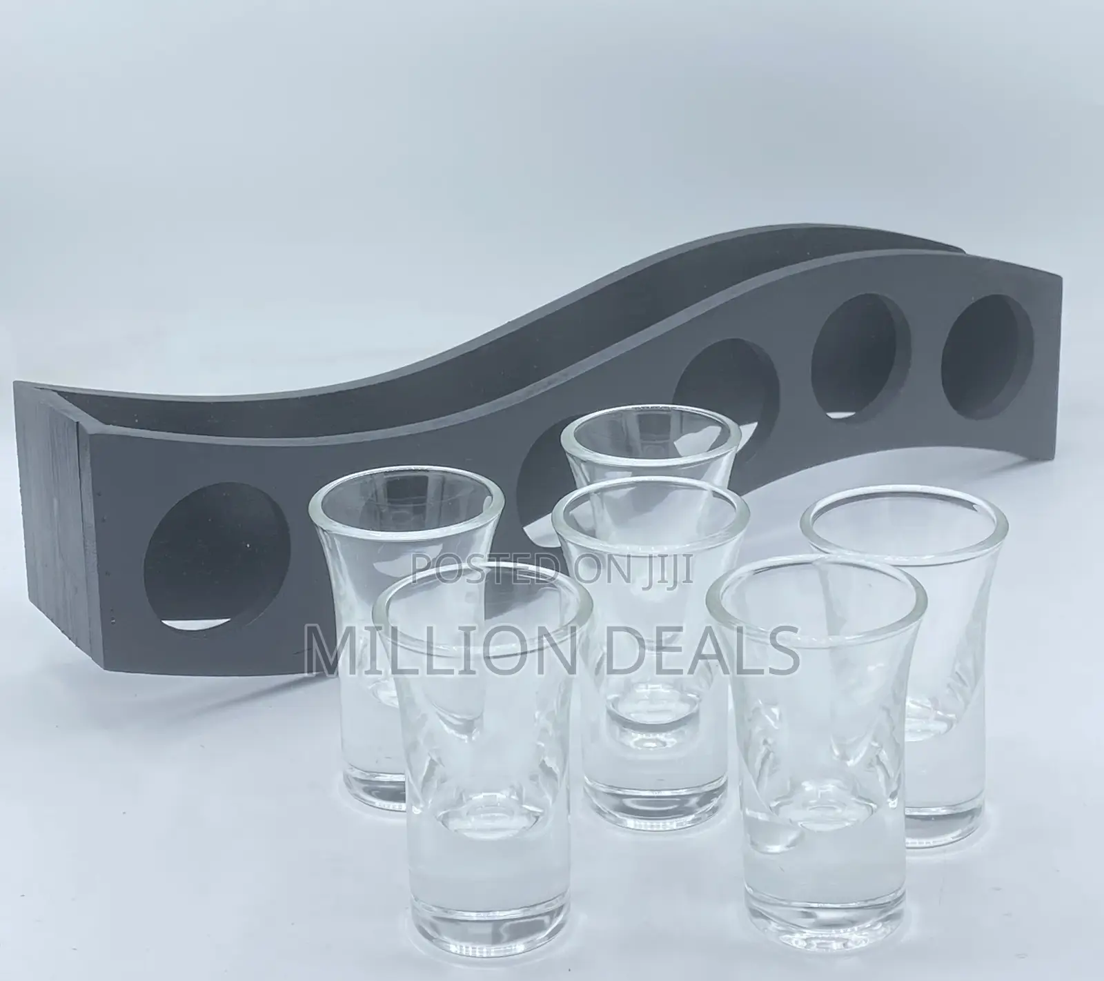 Wooden Cool Holder Tequila Shot With Glasses