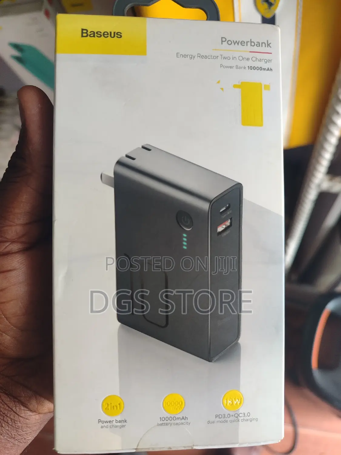 Baseus Power Bank Energy Reactor Two in One Charger