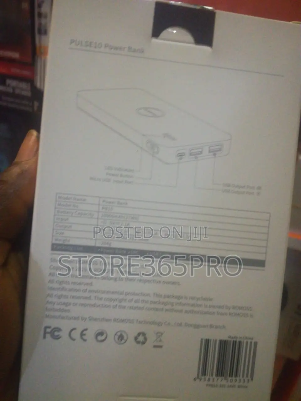 Romoss 10000mah Powerbank Complete 10000mah