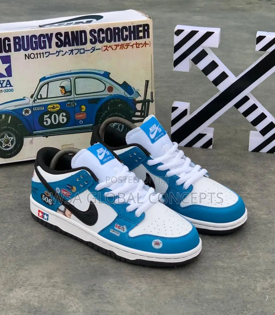 Nike Sb Dunk Low the Simpson Wheels Racing Blue Sneakers