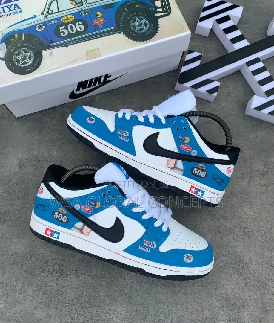 Nike Sb Dunk Low the Simpson Wheels Racing Blue Sneakers