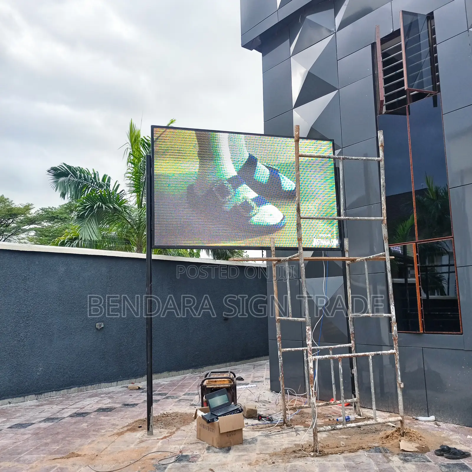 Football Video Screen Bar Screen 9ft by 6
