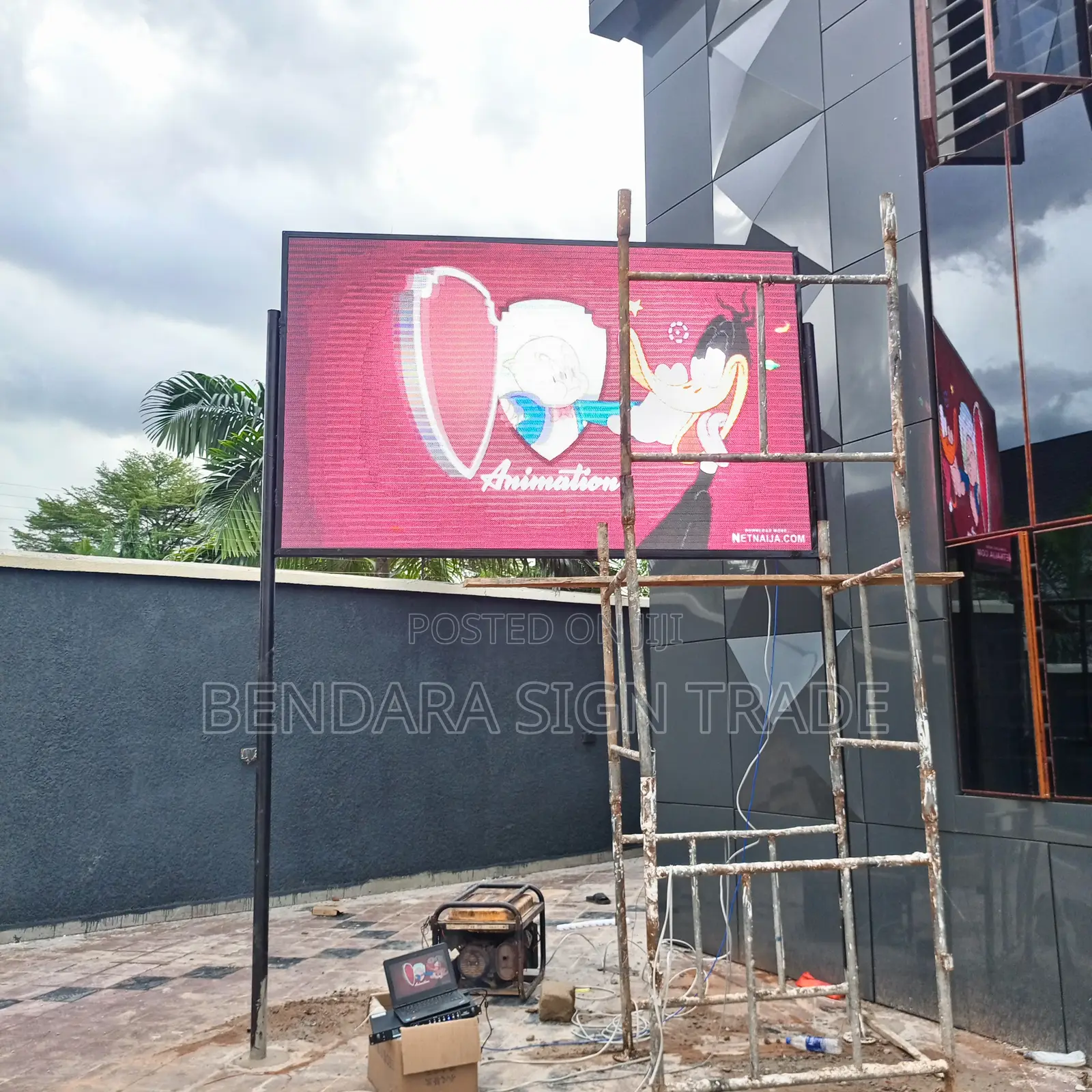 Football Video Screen Bar Screen 9ft by 6