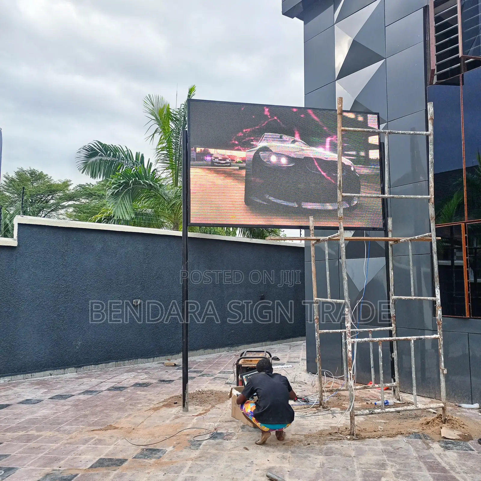 Football Video Screen Bar Screen 9ft by 6