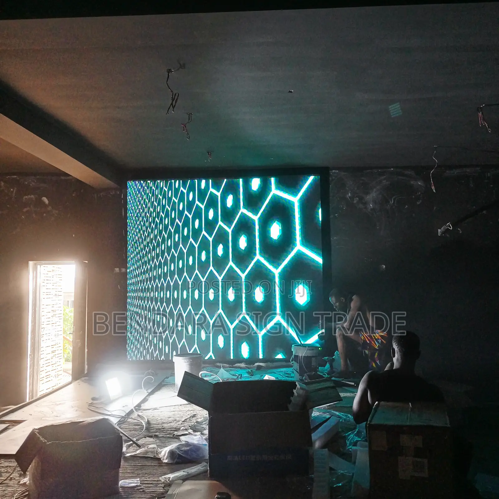 Club Screen Design. 9ft by 8ft
