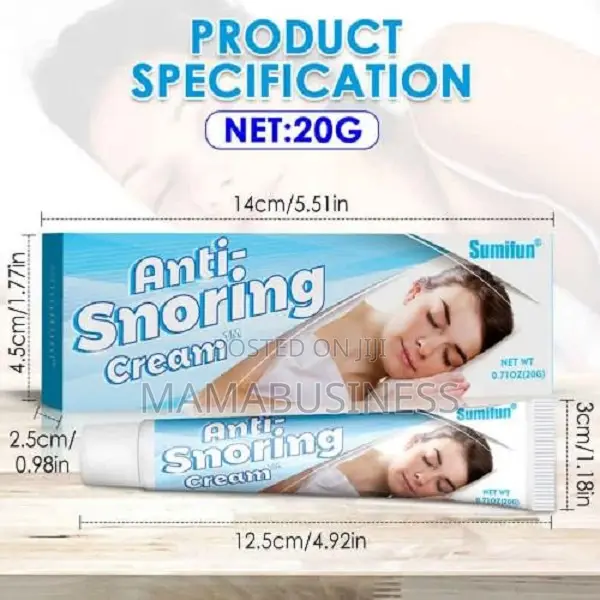 Sumifun Anti Snoring Cream for Sleep Care Ointment -20g