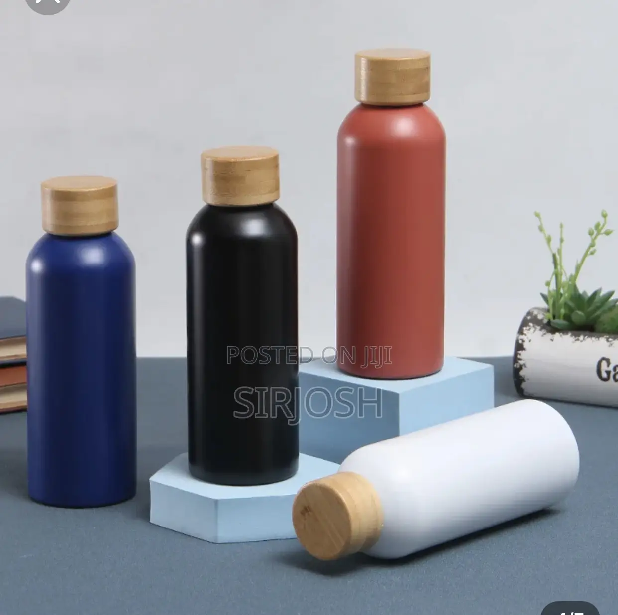 750ml Stainless Steel Flask With Bamboo Lid
