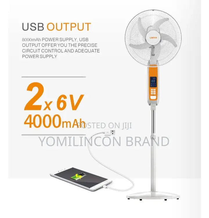 Lontor Rechargeable Electric Fan CTL-Cf055wr-16