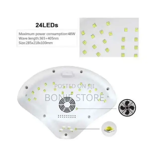 2 Hands UV Hygienic Nail and Hand Dryer With LED Light - 48W