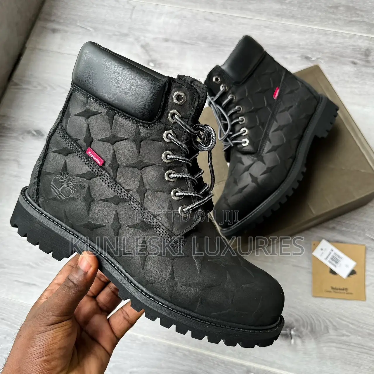 Supreme Nyc X Timbeland Diamond Plate 6 Inch Waterproof Boot