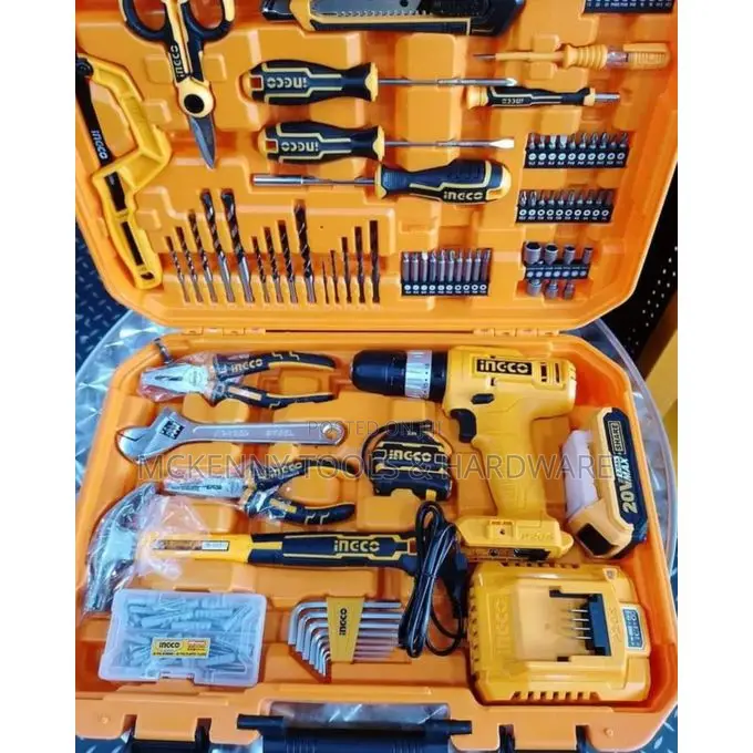 Maxmech Ingco 165pcs Tool Set With 20v Impact Drill