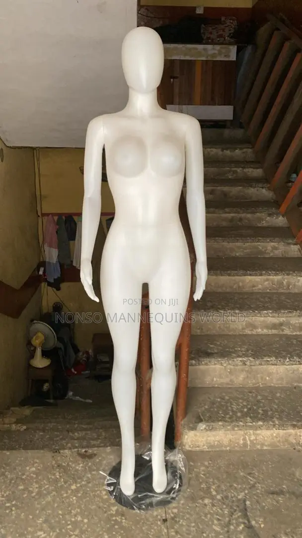 Detachable Plastic Size 10 Female Faceless White Mannequin
