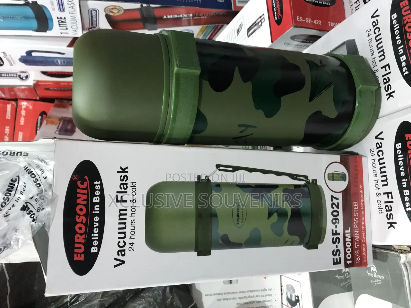 High Quality Camouflage Insulated Vacuum Flask 1000ml