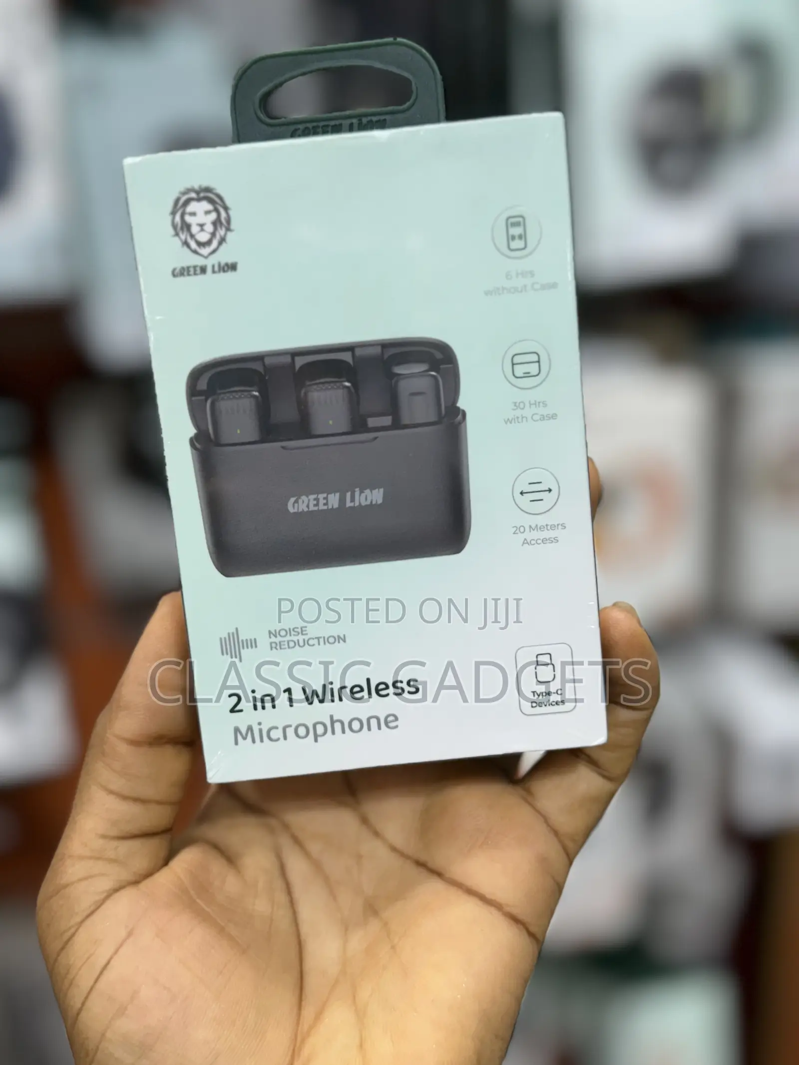 Green Lion 2 in 1 Noise Reduction Microphone (Type- C)