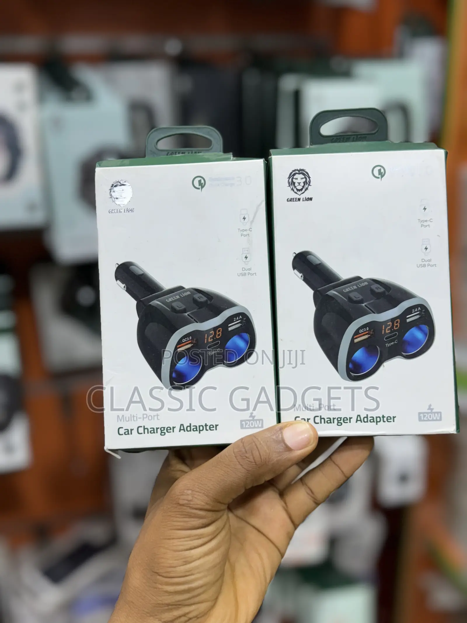 Green Lion Multi-Port 120w Car Charger Adapter