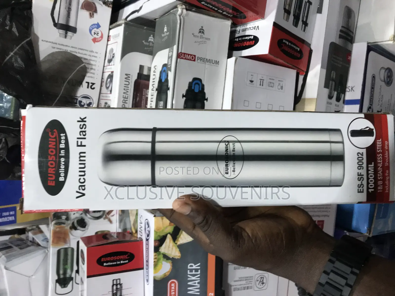 1000ML Double Wall Vacuum Stainless Steel Flask With Bag