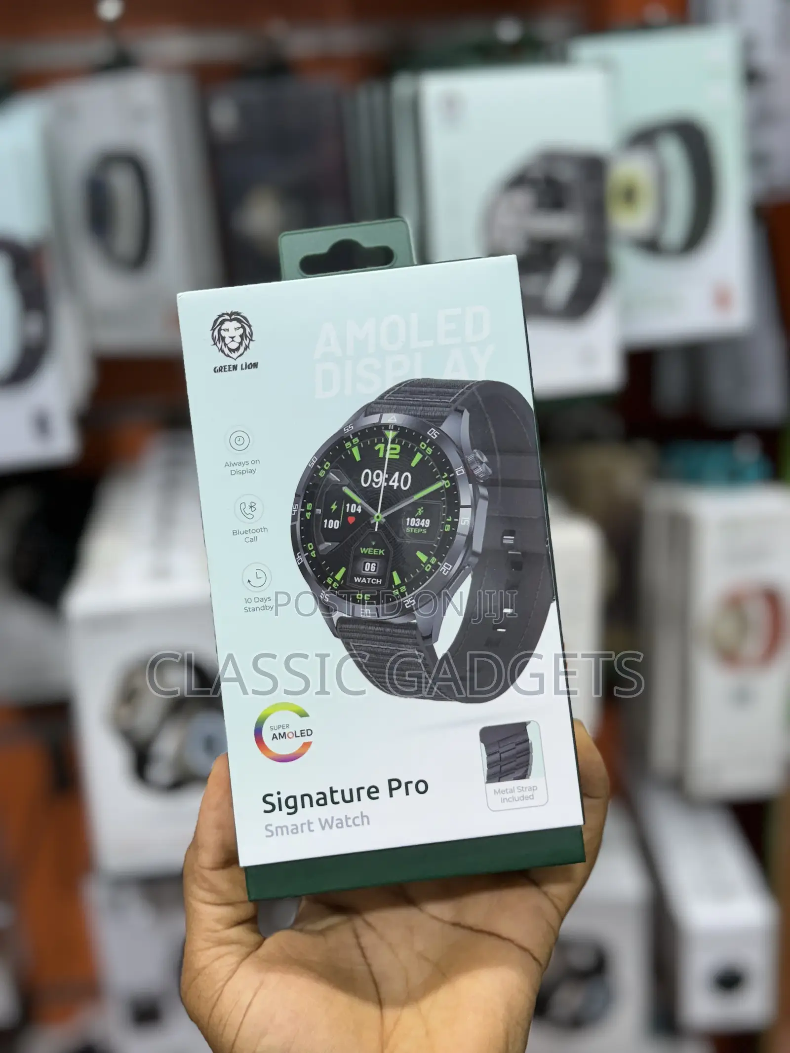 Green Lion Signature Pro Super Amoled Smart Watch