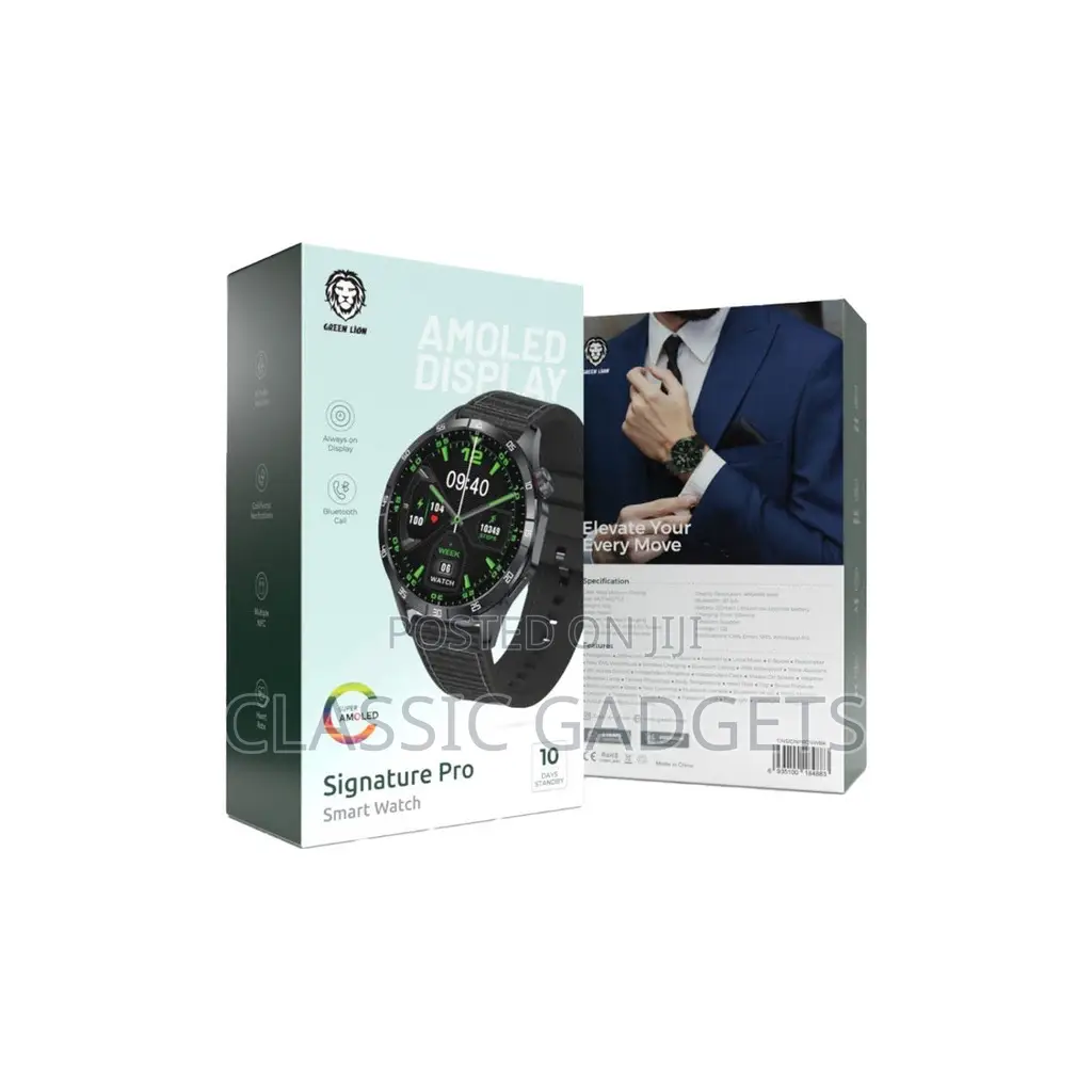 Green Lion Signature Pro Super Amoled Smart Watch