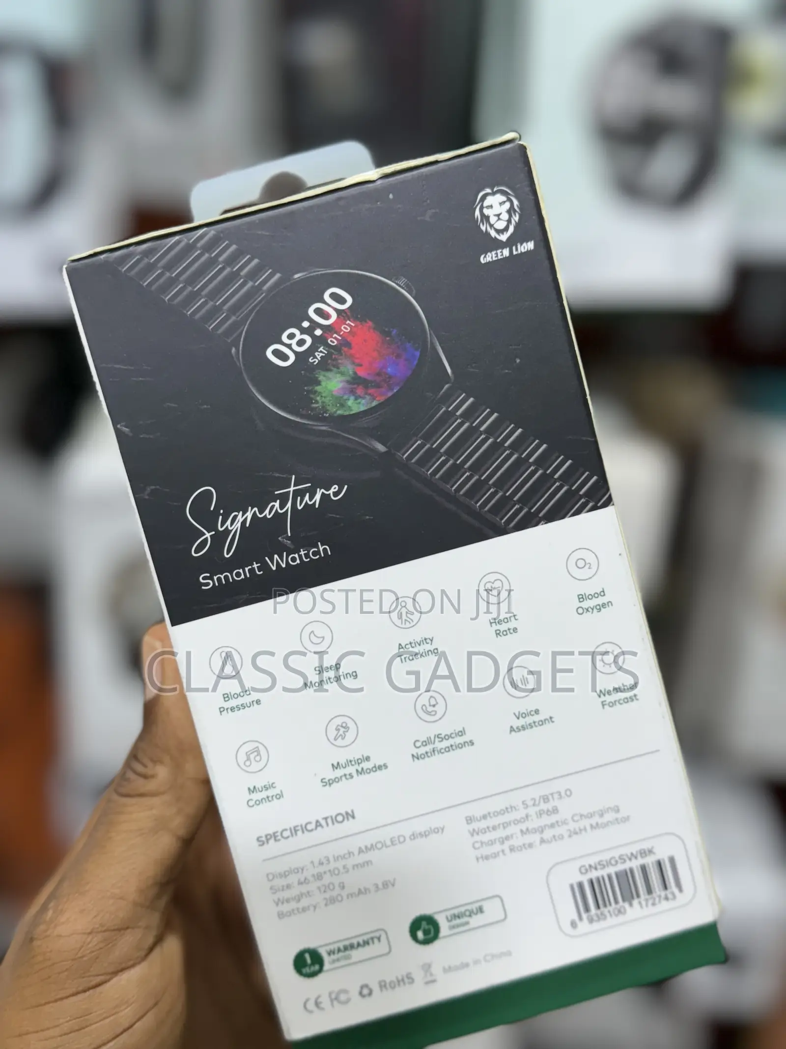 Green Lion Signature Super Amoled Smart Watch