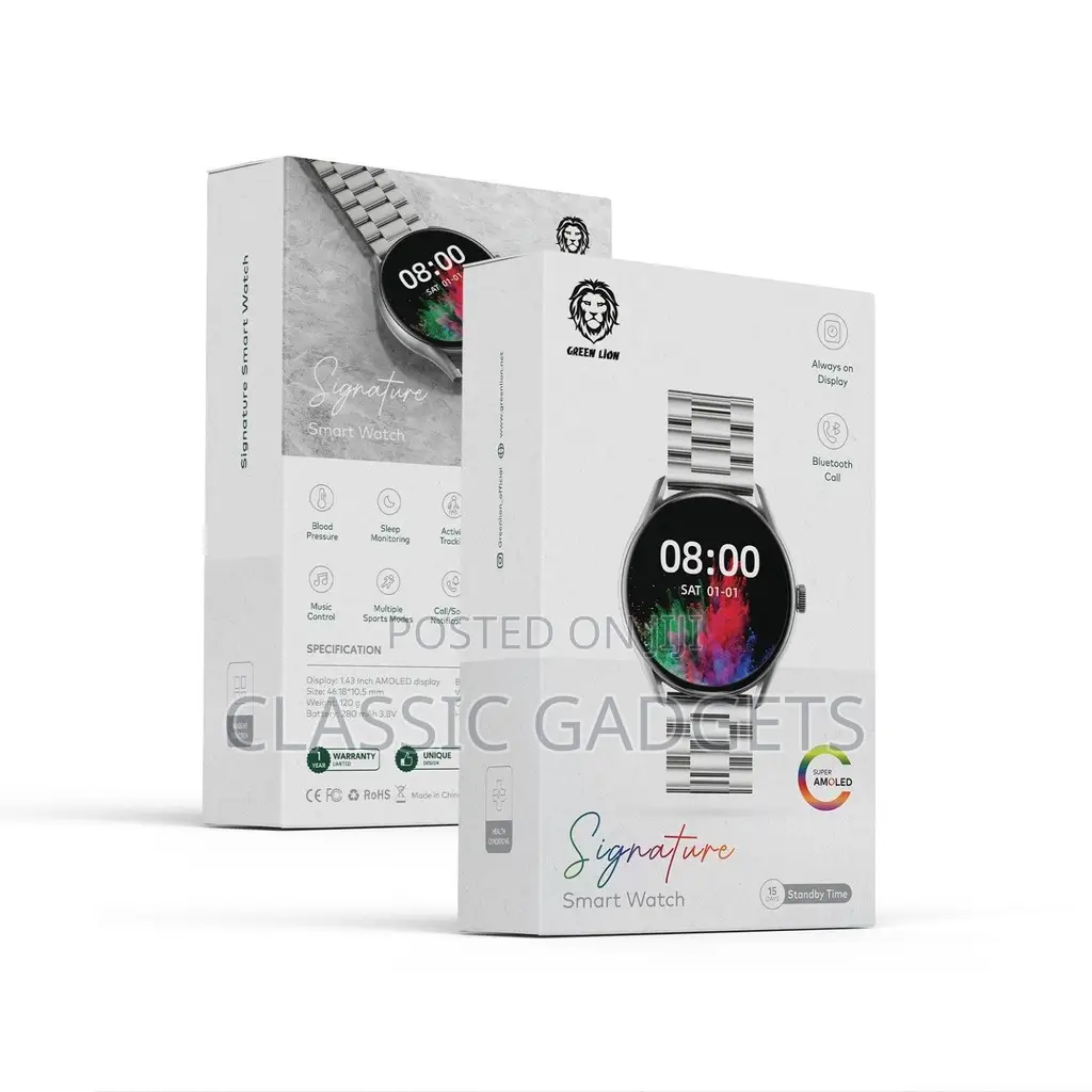 Green Lion Signature Super Amoled Smart Watch
