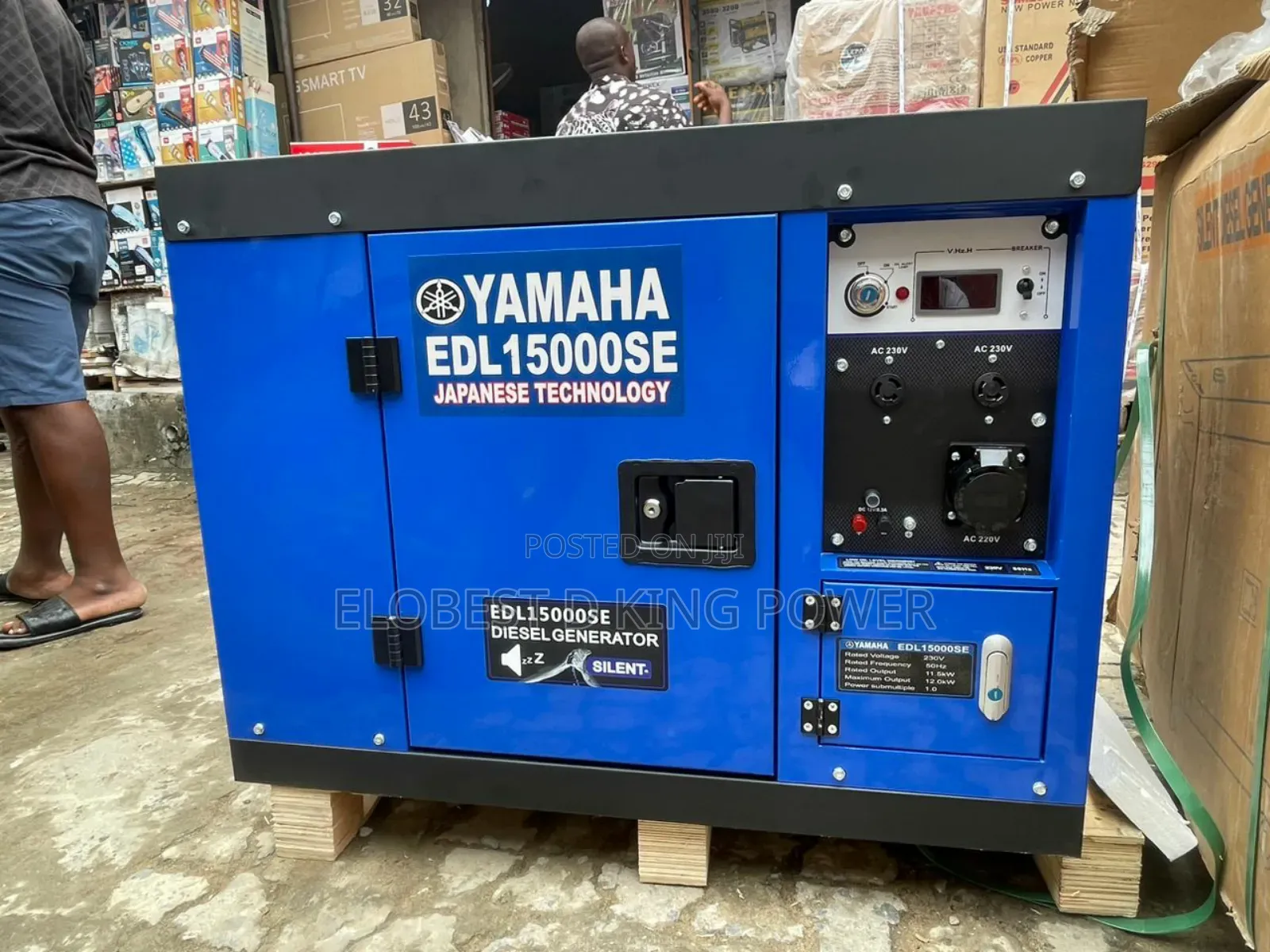 12.5kva Yamaha Diêsel Gẻnerator 100% Pure Copper Coil
