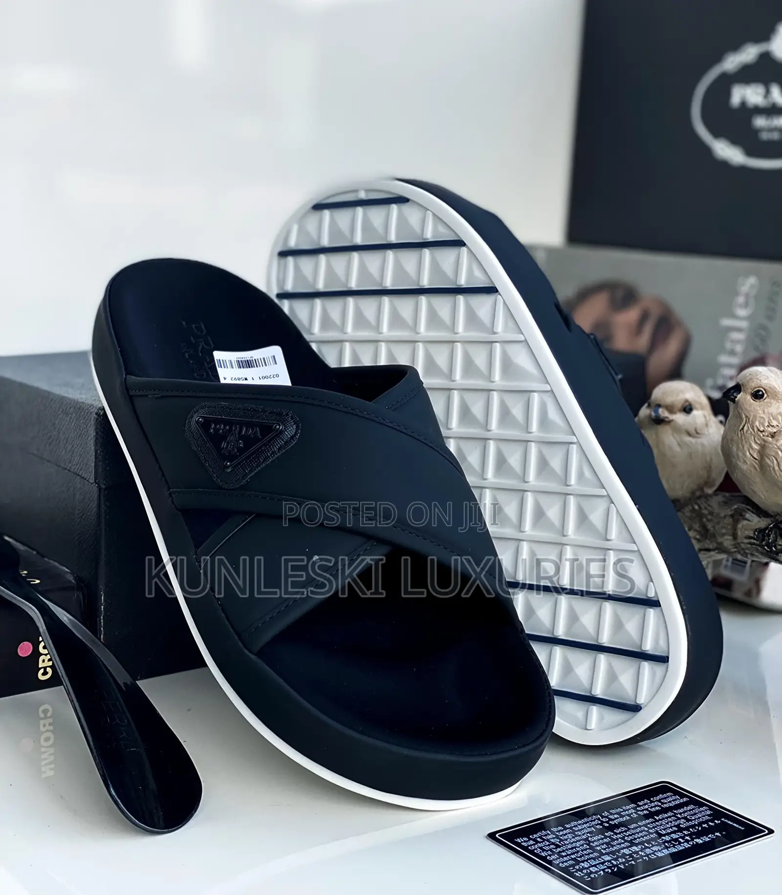Original Prada Men Slippers / Slides Collection