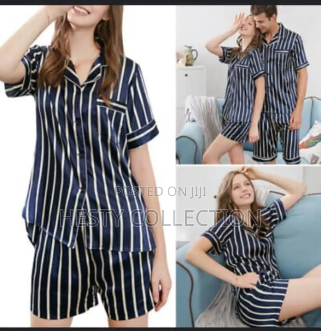 Two Piece Night Wears Nightie Pyjamas Male Female