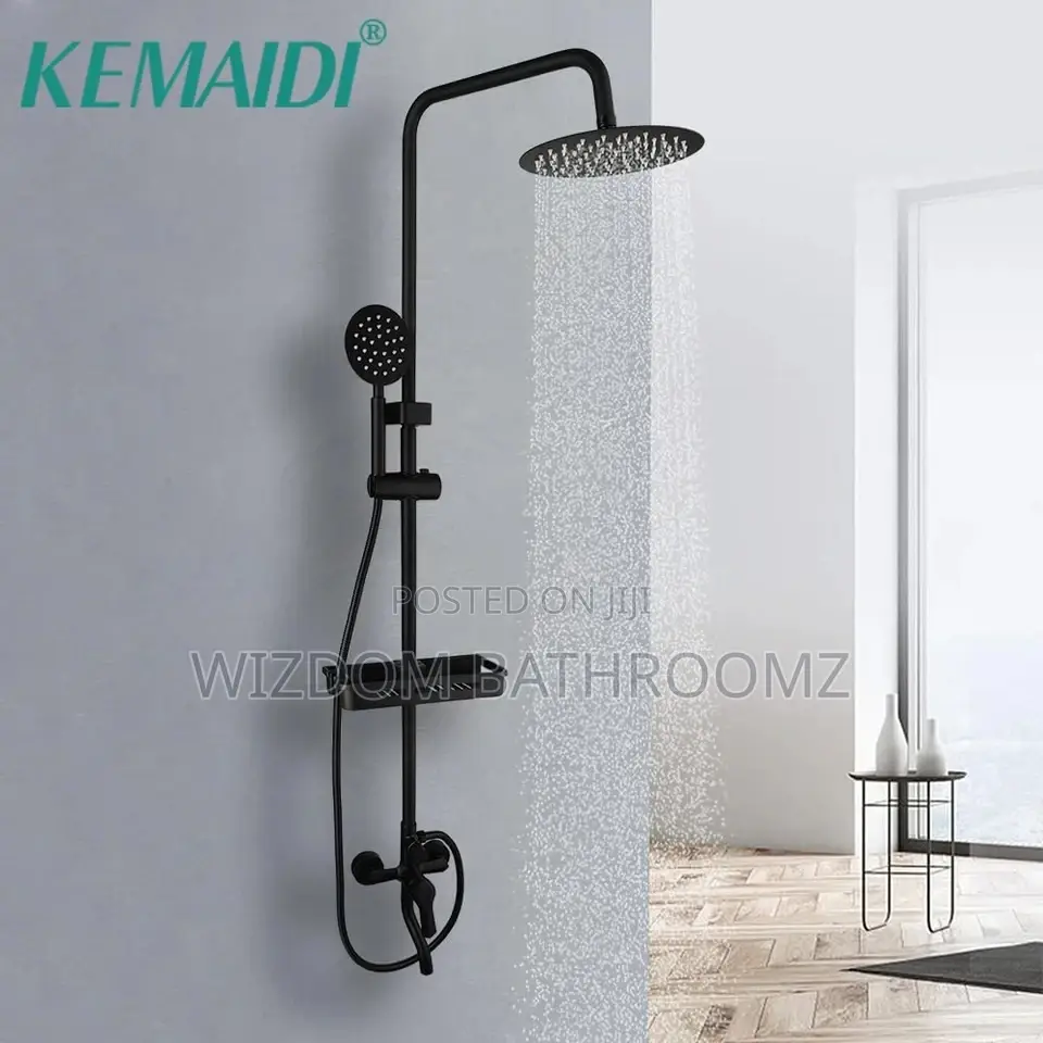 Black Shower Set