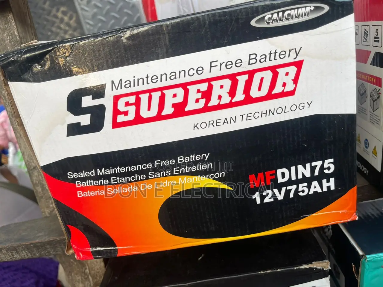 Superior Korea Battery 12v75ah Original