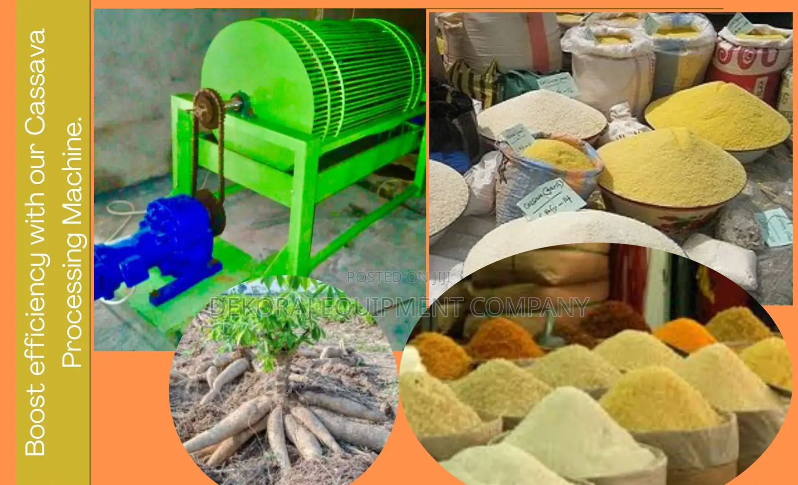 Advanced Complete 200kg/Hr Garri Processing Machine