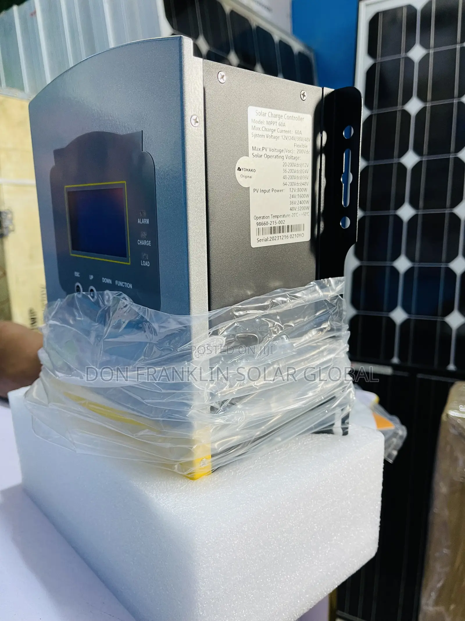 60ah Yohako MPPT Solar Charger Controller With 24v/48v