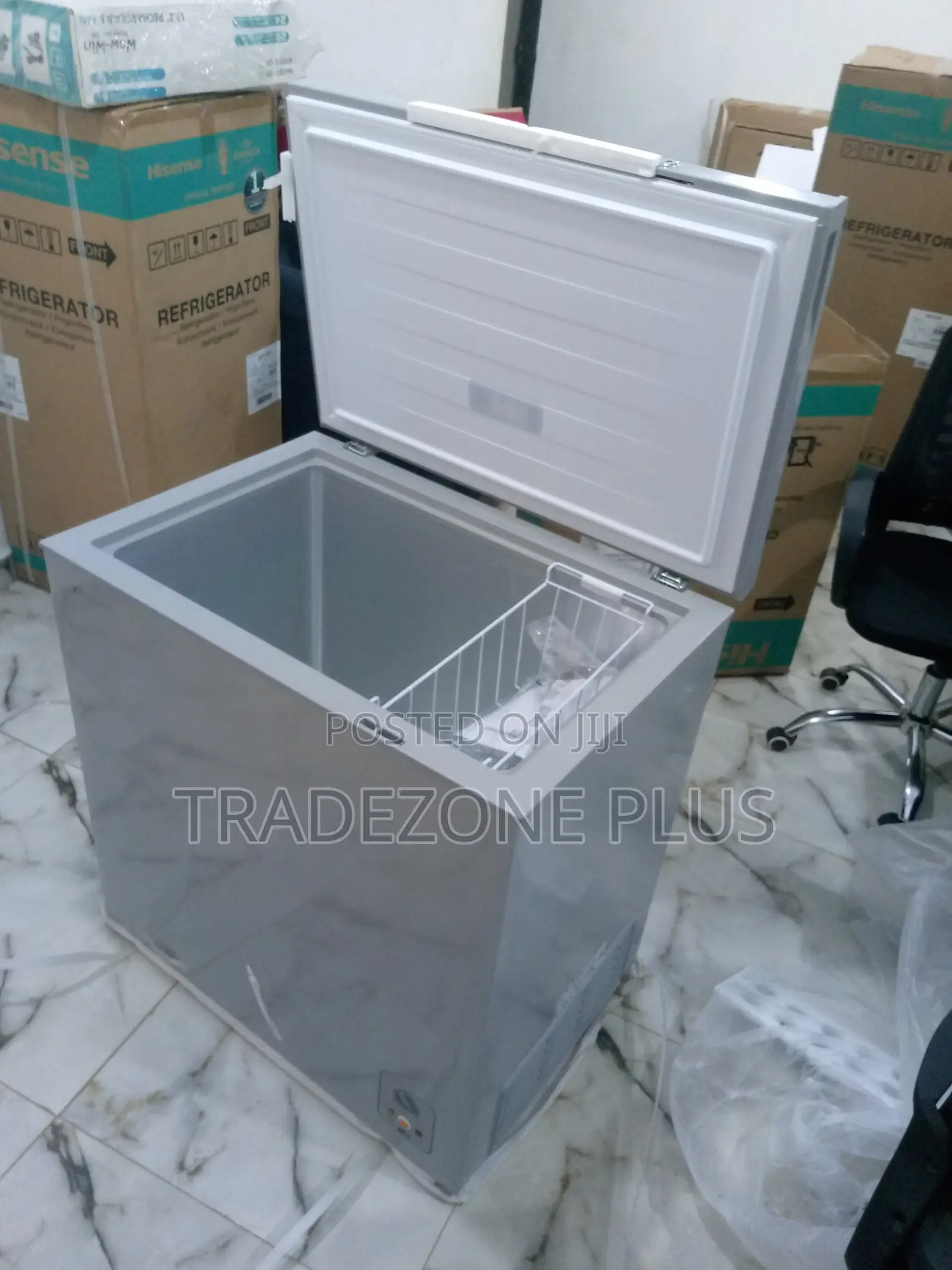 Brand New Siver Hisense Chest Freezer