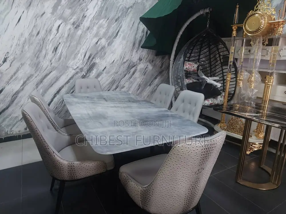 Standard Marble Dining Sets by 6