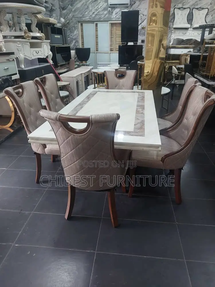 Standard Marble Dining Sets by 6