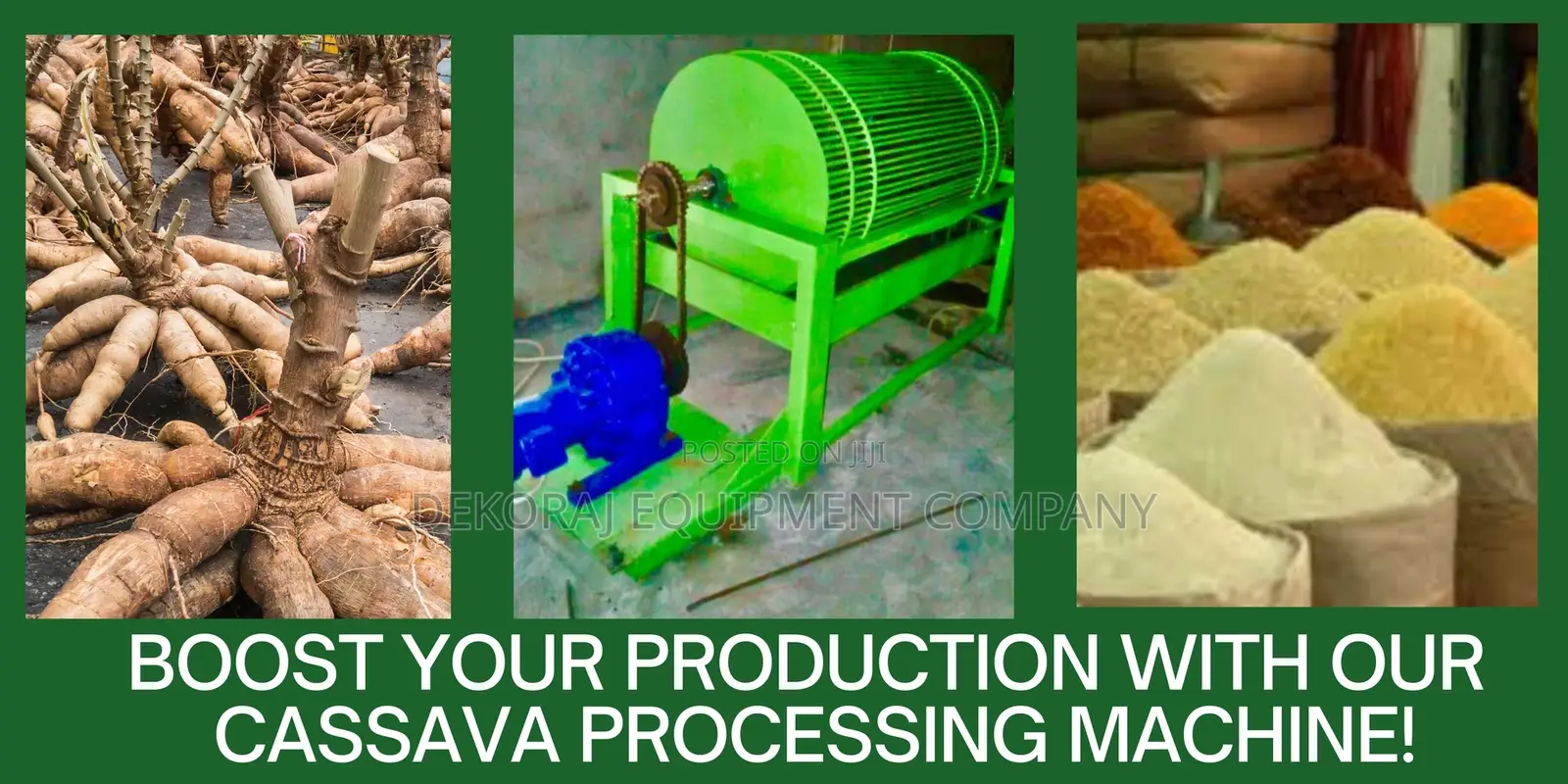 200kg/Hr Complete Garri Processing Excellent Machinery