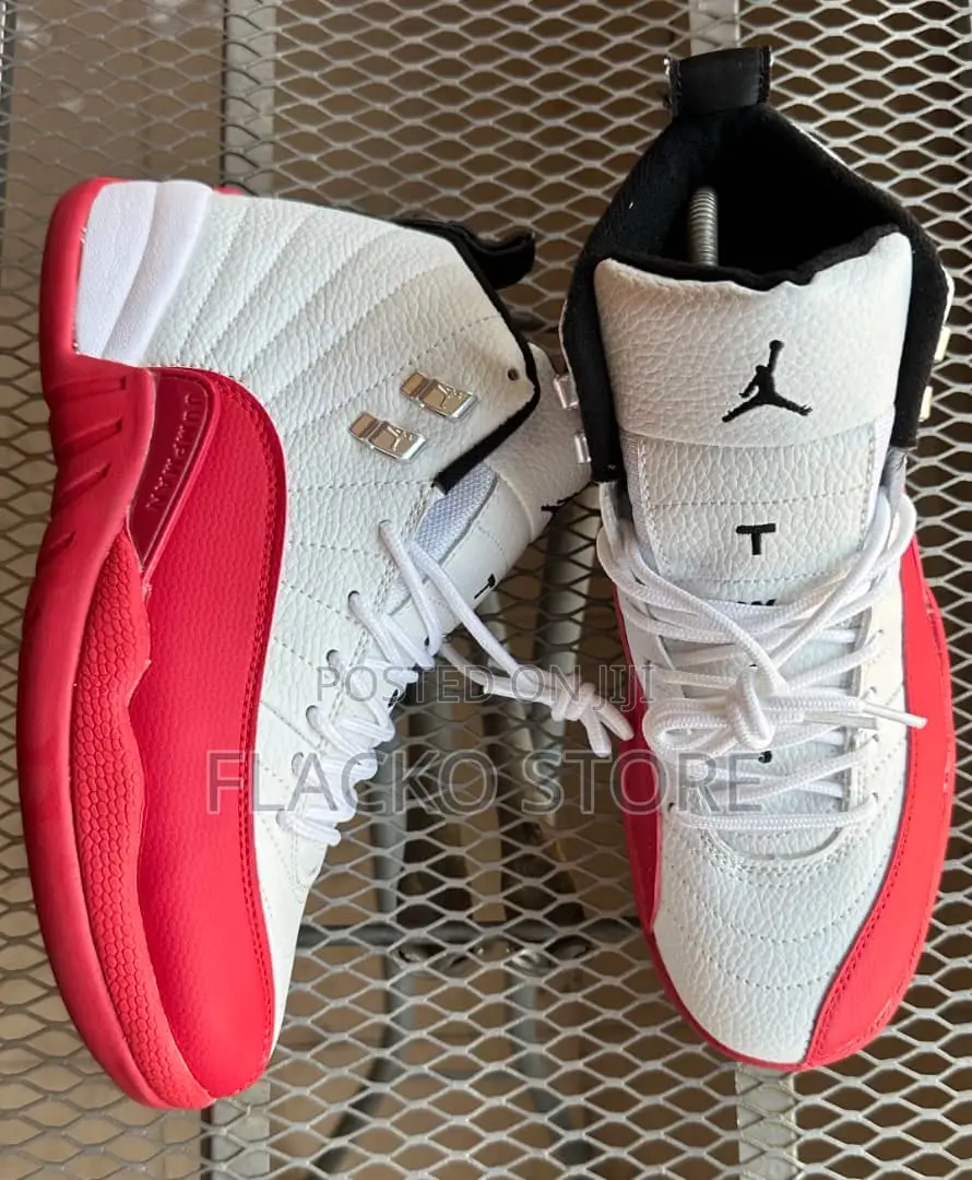 Original Air Jordan 12 Retro Gs Cherry Sneakers