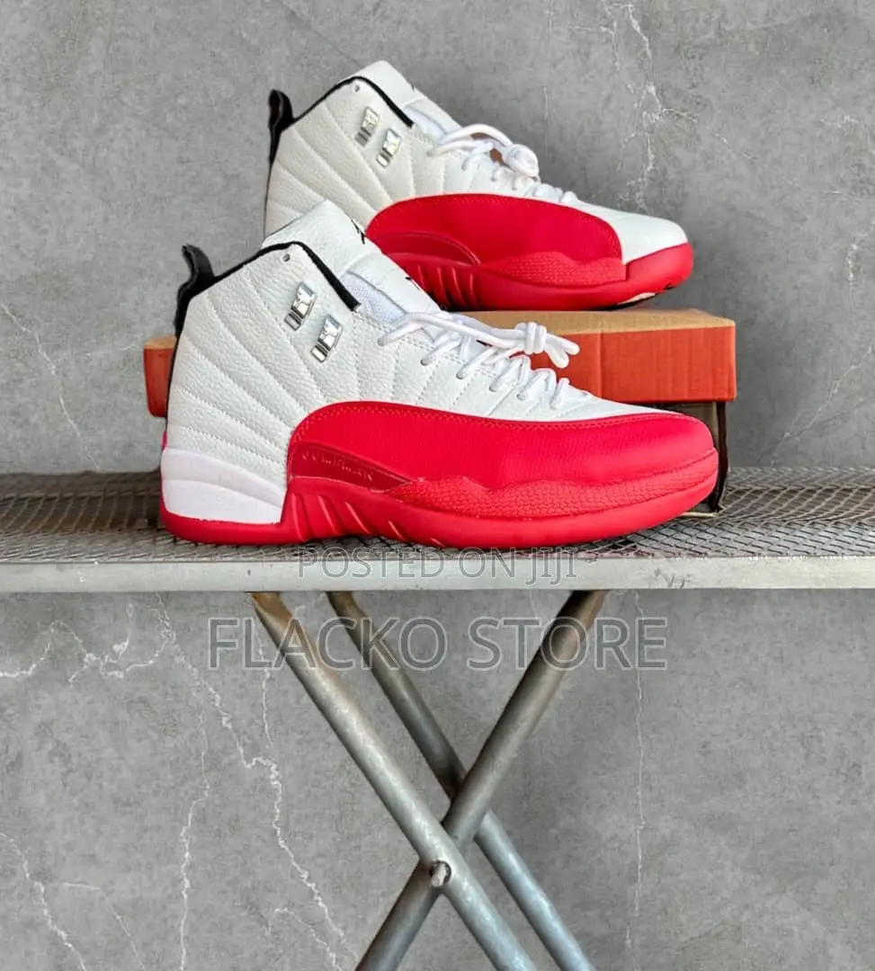 Original Air Jordan 12 Retro Gs Cherry Sneakers