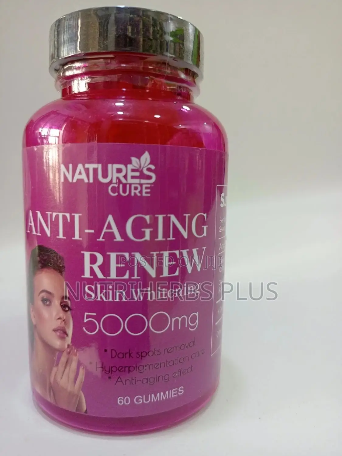 Nature's Cure Anti-Aging Renew Skin Whitening 60 Gummies