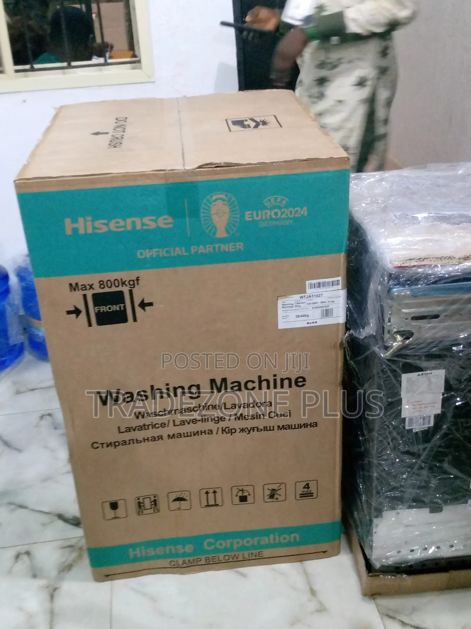 Brand New Hisense Wash Machine Silver Wtja1102t