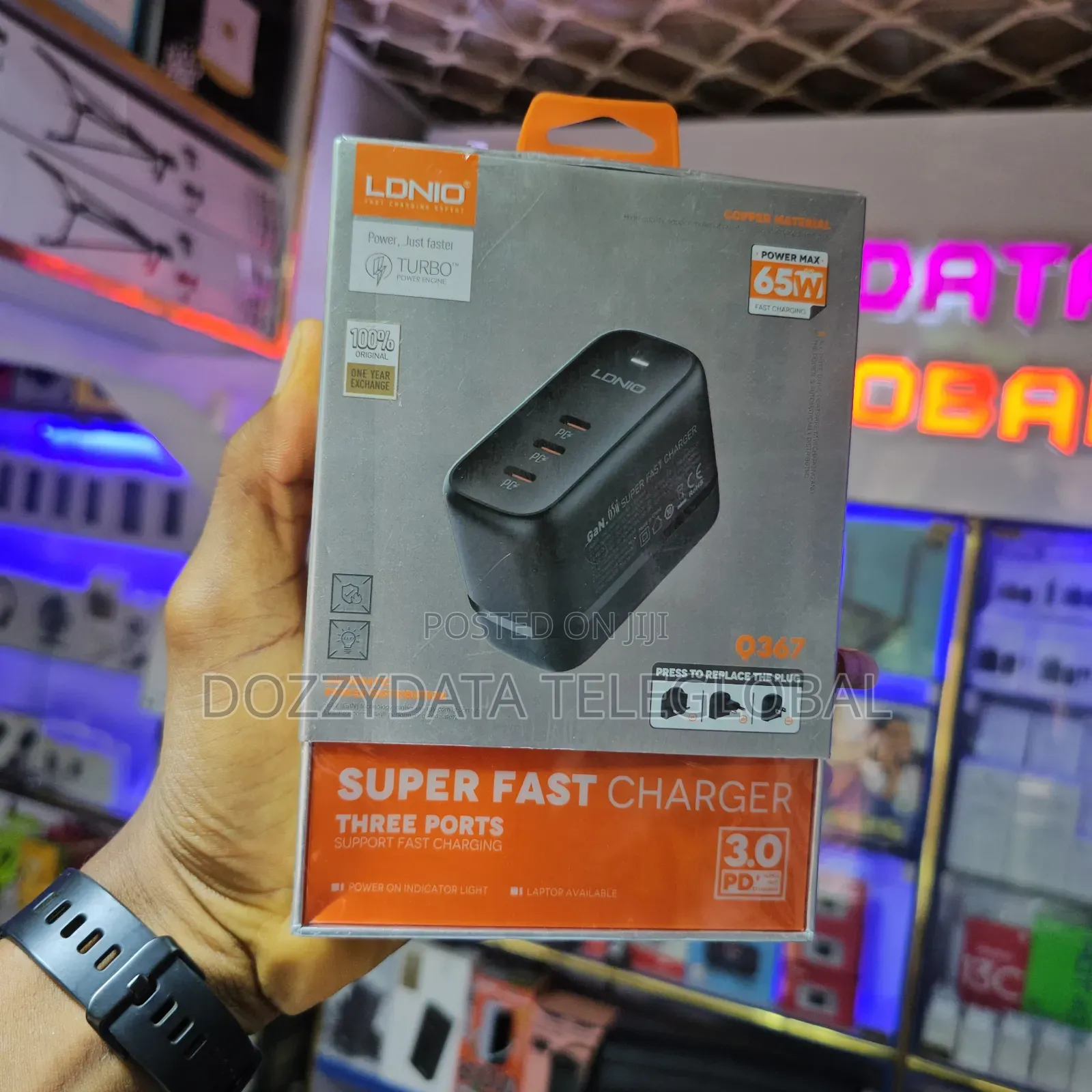 LDNIO 65W Q367 Gan Super Fast Charger - 65W - Q367