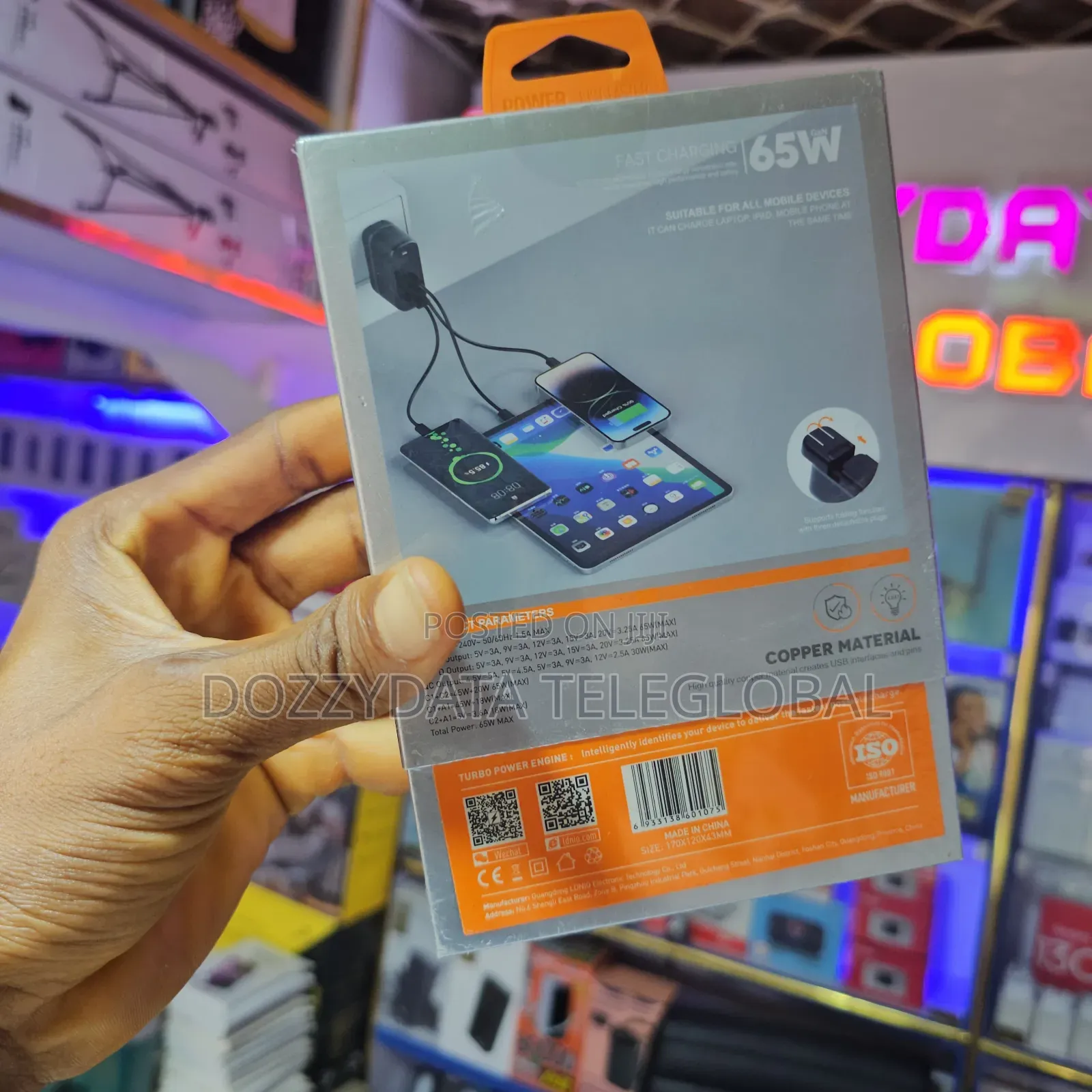 LDNIO Q366 PD 65W Gan 3 Ports Fast Charger