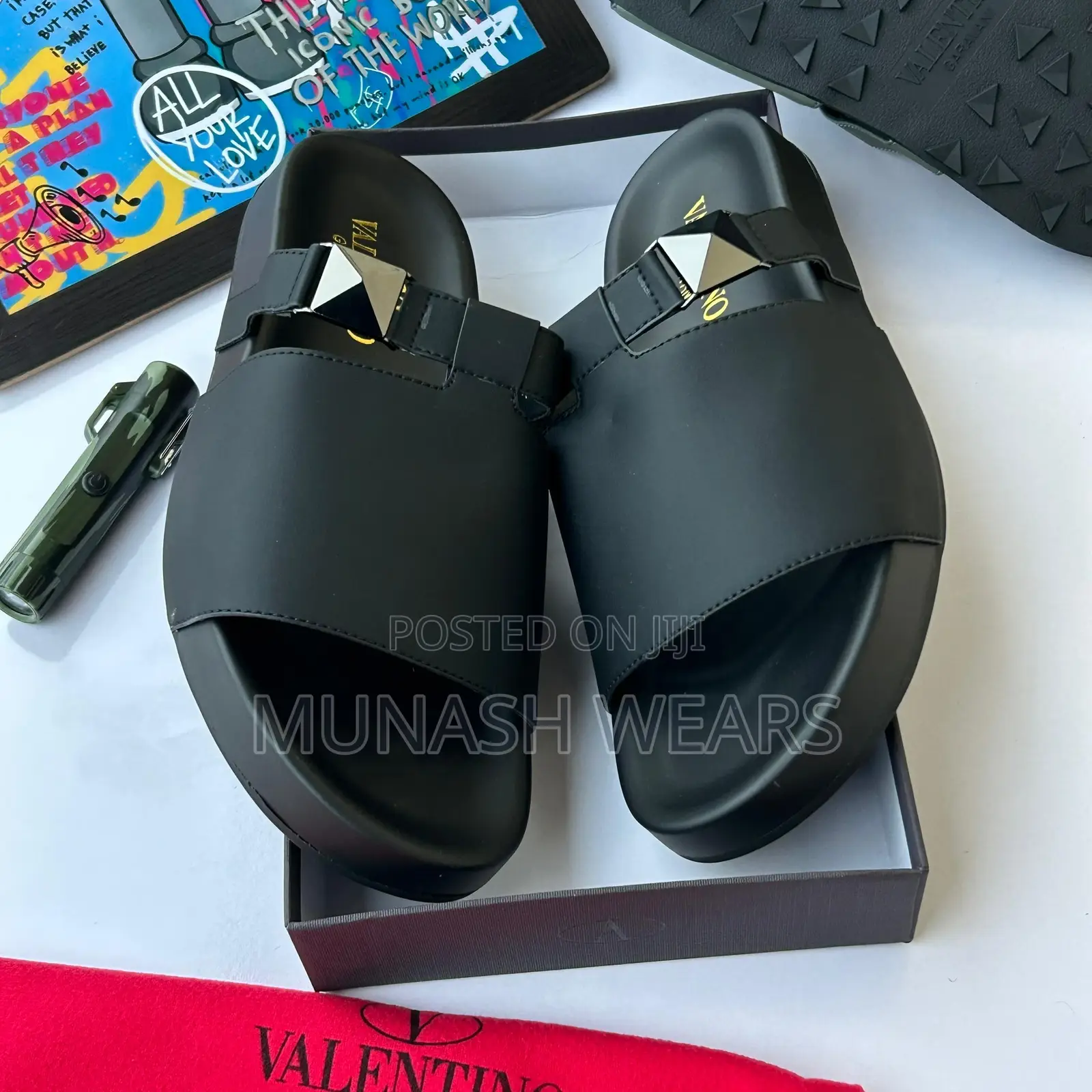 Original Leather Valentino Slippers