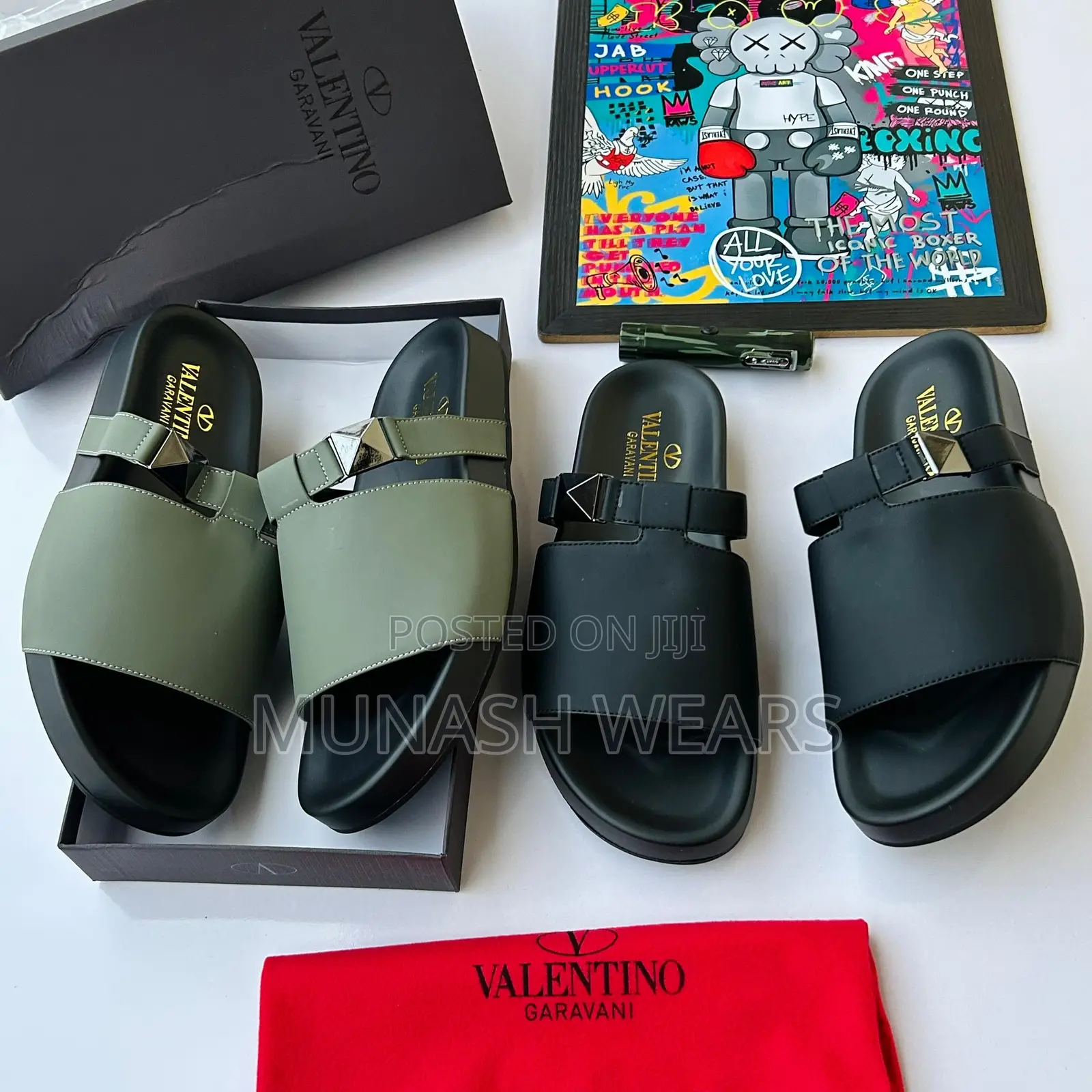 Original Leather Valentino Slippers