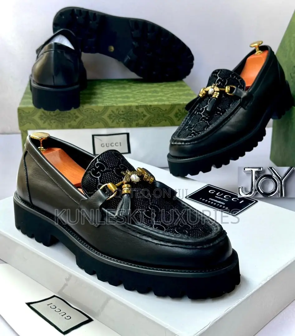 Original Gucci Men Luxury Leather Shoe