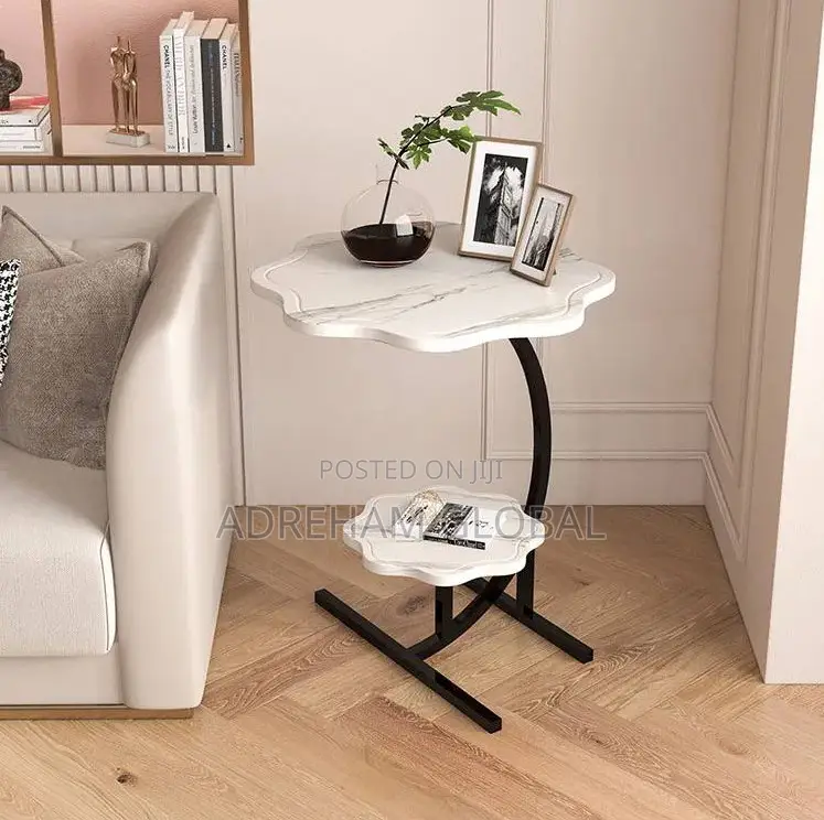 Nordic Double Layer Side Living Room/Bedroom Table/Stool